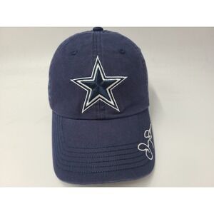 Dallas Cowboys Jerry Jones Hall of Fame Strapback Adjustable Hat Cap NFL Blue